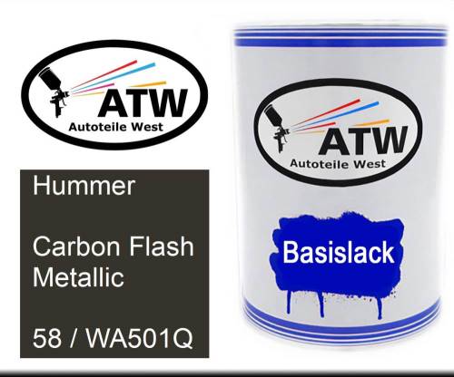 Hummer, Carbon Flash Metallic, 58 / WA501Q: 500ml Lackdose, von ATW Autoteile West.